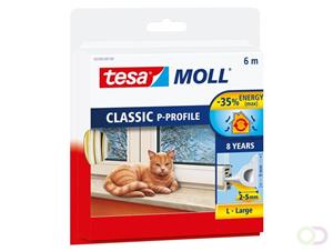 TESA Tesamoll Classic Afdichtingstape Wit (l x b) 6 m x 9 mm Rubber Inhoud: 1 rollen