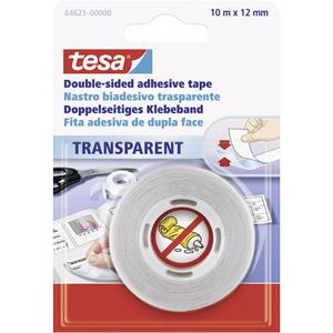 TESA Tesa Dubbelzijdige tape Transparant (l x b) 10 m x 12 mm Inhoud: 1 rollen