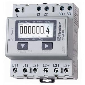 Finder 7E.56.8.400.0010 kWh-meter 3-fasen Digitaal 1500 A Conform MID: Ja