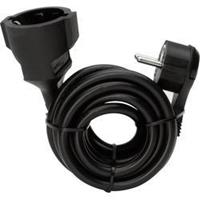 Kopp 143705086 Strom Verlängerungskabel Schwarz 5.00m Y992231