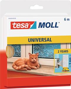 tesa Moll UNIVERSAL Schaumstoff-Dichtung, weiß, 15 mm x 6 m