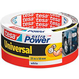 tesa Folienband extra Power Universal, 50 mm x 25 m, weiß