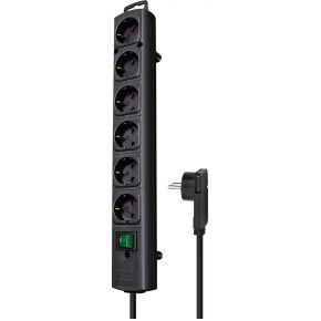 Brennenstuhl Std-Leiste 1153300100 Attachable Power Strip, x6 Schuko with Switch, 2m