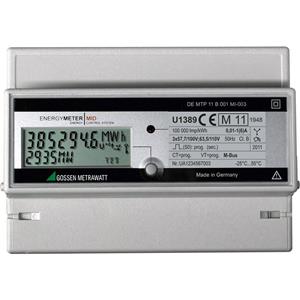 gossenmetrawatt Gossen Metrawatt U1387-V011 kWh-meter 3-fasen met S0-interface Digitaal 5 A Conform MID: Ja 1 stuk(s)