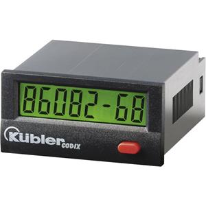 Kübler CODIX 134 HB Betriebsstundenzähler LCD, 99999h59m/ 99999.99h, Optokoppler 10 - 260V AC/DC