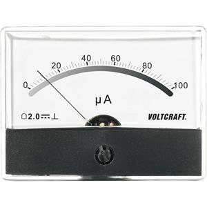 Voltcraft AM-86X65/100µA Inbouwmeter AM-86X65/100µA/DC 100 µA Draaispoel