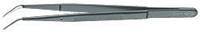 Knipex Precisiepincetten met geleidestift puntige vorm Uitvoering (algemeen) Gebogen 45° Lengte 155 mm 92 34 37
