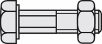 toolcraft Sechskantschrauben M8 30mm Außensechskant DIN 601 Stahl verzinkt 20St.