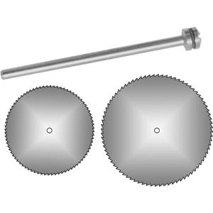 Donau 2 cirkelzaagbladenØ12 + 19 mm met opspandoorn 1640