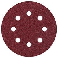 Excenterschuurpapier met klittenband, geperforeerd Korrelgrootte 40 (Ãƒ) 115 mm Wolfcraft 2269000 5 stuks