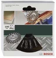 Bosch Schijfborstel voor haakse- en rechte schuurmachine - gevlochten draad, roestvrij, 100 mm 2609256509 1 stuk(s)