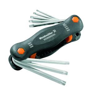 Weidmüllerlerlerlerlerlerlerlerlerlerlerlerlerlerlerlerlerlerlerlerlerler TH-S 9-40 Binnen-Torx Haakse schroevendraaierset 8-delig