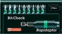 Bitsortiment 10tlg.BiTor 8700-9/BTZ Schl./PH/PZD WERA BithalterC/E6,3 - WERA WERKZEUGE