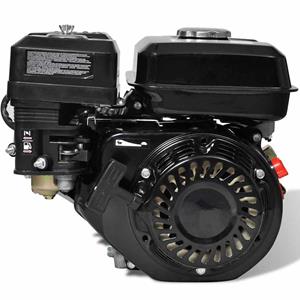 vidaXL Benzinmotor 6,5 HP 4,8 kW Schwarz 