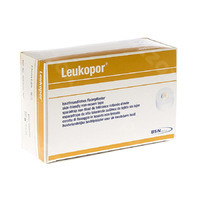 Leukopor Hechtpleister Non-woven 9.2 M X 2.5 Cm (12st)