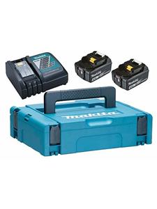 Makita 18v Batterij pack li-ion 2x4.0ah quick charger and A makpac s