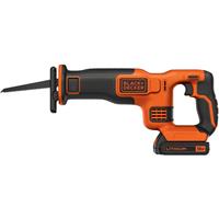 Black & Decker Akku-Säbelsäge BDCR18, 18Volt, orange/schwarz, Li-Ionen Akku 1,5Ah - BLACK & DECKER