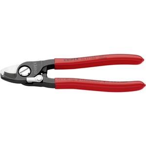 Knipex Kabelschere mit Abisolierfunktion mit Kunststoff überzogen 165 mm - 95 41 165