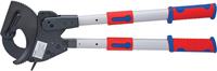 Knipex 95 32 060 Ratel-kabelsnijder Geschikt voor (striptechniek) Alu- en koperkabel, een- en meerdraads 60 mm 740 mm²