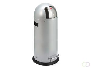 Hailo KickMa  vuilnisbak 50L Zilver