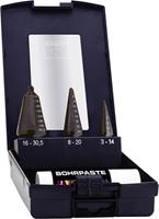 Exact 1605209 Schälbohrer-Set 3teilig 3 - 14 mm, 4 - 20 mm, 16 - 30.5mm HSS TiAIN 3-Flächenschaft C77913