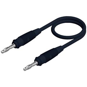 Skshirschmann SKS Hirschmann SML 100/1 schwarz / black Meetsnoer [ Banaanstekker 4 mm - Banaanstekker 4 mm] 1 m Zwart