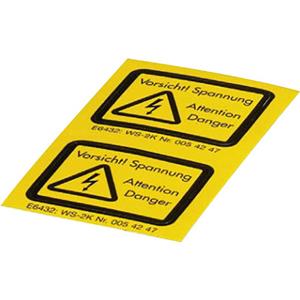 WS-2K (10 Stück) - Warning/signing plate WS-2K