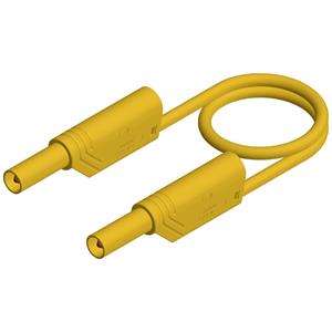 skshirschmann SKS Hirschmann MLS WS 50/2,5 ge Veiligheidsmeetsnoer [Banaanstekker 4 mm - Banaanstekker 4 mm] 0.50 m Geel 1 stuk(s)