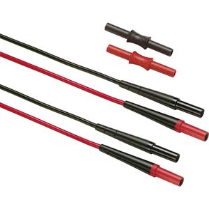 fluke TL221 Sicherheits-Messleitungs-Set [Lamellenstecker 4mm - Lamellenstecker 4 mm] 1.50m Schwarz,