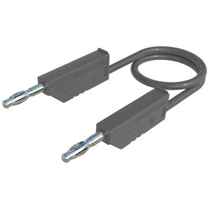 skshirschmann SKS Hirschmann MLN 100/2,5 GR Meetsnoer [Banaanstekker 4 mm - Banaanstekker 4 mm] 1.00 m Grijs 1 stuk(s)