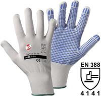 Handschuhe NOPPI weiß / blau, VE 12 Paar Größe 10 (XL)