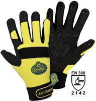 Handschuhe ANTI-SCHOCK gelb / schwarz, 1 Paar Größe 7 (S)