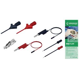 skshirschmann SKS Hirschmann PMS 0,64 Meetsnoerenset [Banaanstekker 4 mm - Bus 0,64 mm] 1.00 m Zwart, Rood 1 set(s)