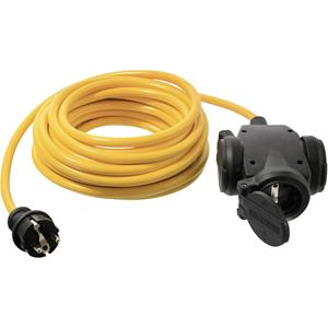as - Schwabe 61453 Strom Verlängerungskabel Gelb 10.00m V178051