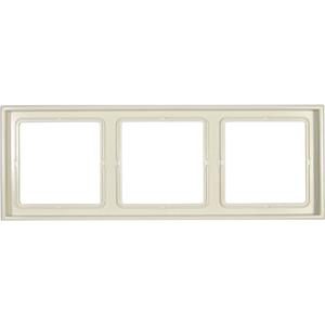 jung 3fach Rahmen LS 990 Creme-Weiß LS983W