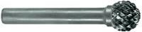 RUKO 116044 HM freesstift vorm D kogel (KUD) Kogeldiameter 12 mm Hardmetaal Schacht-Ãƒ 6 mm