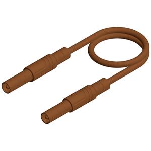 Skshirschmann SKS Hirschmann MLS GG 200/2,5 braun/brown Veiligheidsmeetsnoer [ Banaanstekker 4 mm - Banaanstekker 4 mm] 2 m Bruin