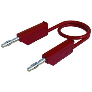 skshirschmann MLN 25/2,5 RT Messleitung [Lamellenstecker 4mm - Lamellenstecker 4 mm] 25.00cm Rot