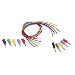 Voltcraft MS-4041 Meetsnoerenset [Banaanstekker 4 mm - Banaanstekker 4 mm] 1.00 m Zwart, Rood, Blauw, Geel, Groen 1 set(s)