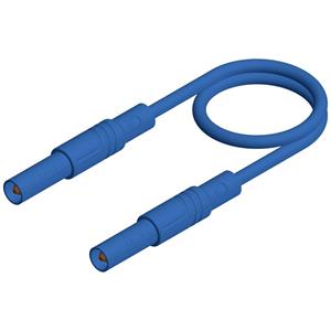 Skshirschmann SKS Hirschmann MLS GG 200/2,5 bl Veiligheidsmeetsnoer [ Banaanstekker 4 mm - Banaanstekker 4 mm] 2 m Blauw