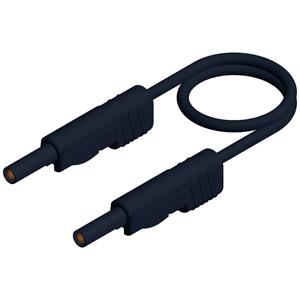 skshirschmann SKS Hirschmann MLB 25/1 V sw Meetsnoer [Banaanstekker 4 mm - Banaanstekker 4 mm] 25.00 cm Zwart 1 stuk(s)