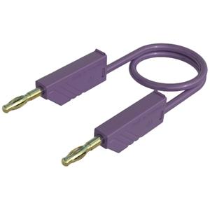 skshirschmann SKS Hirschmann MLN 100/2,5 VI Meetsnoer [Banaanstekker 4 mm - Banaanstekker 4 mm] 1.00 m Violet 1 stuk(s)