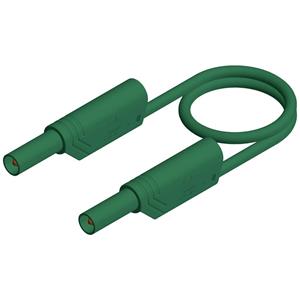 skshirschmann SKS Hirschmann MLS SIL WS 100/1 Veiligheidsmeetsnoer [Banaanstekker 4 mm - Banaanstekker 4 mm] 1.00 m Groen 1 stuk(s)