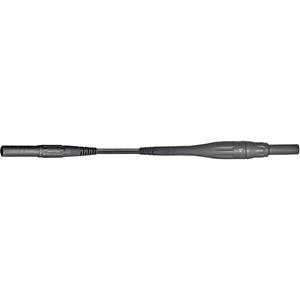 MultiContact XSMS-419 SW Veiligheidsmeetsnoer [ Banaanstekker 4 mm - Banaanstekker 4 mm] 1 m Zwart