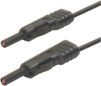skshirschmann SKS Hirschmann MLB 50/1V sw Messleitung [Lamellenstecker 4mm - Lamellenstecker 4 mm] 0.50m Schwarz X40943