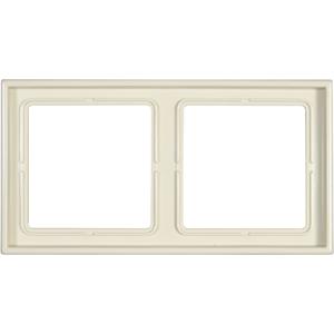 jung 2fach Rahmen LS 990 Creme-Weiß LS982W
