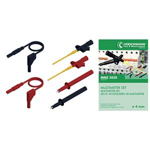 Skshirschmann SKS Hirschmann MMS 2030 Veiligheidsmeetsnoerenset [ Banaanstekker 4 mm - Banaanstekker 4 mm] 1 m Zwart, Rood