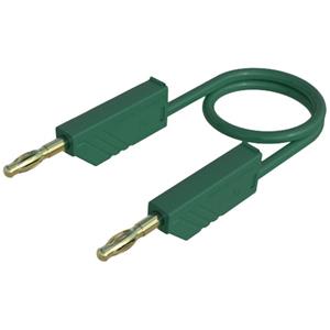 Skshirschmann SKS Hirschmann MLN 150/2,5 Au gruen Meetsnoer [ Banaanstekker 4 mm - Banaanstekker 4 mm] 1.50 m Groen