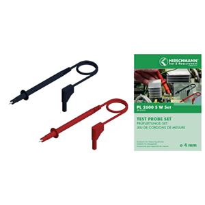 skshirschmann SKS Hirschmann PL 2600 S W SET Veiligheidsmeetsnoerenset [Banaanstekker 4 mm - Testpunt] 1.00 m Zwart, Rood 1 stuk(s)