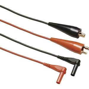 Fluke TL28A Meetsnoerenset [Krokodilklem - Banaanstekker 4 mm] Rood, Zwart 1 stuk(s)